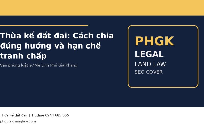 Thừa kế đất đai: Cách chia đúng hướng và hạn chế tranh chấp